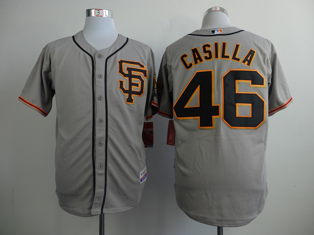 Men San Francisco Giants #46 Casilla Grey MLB Jerseys